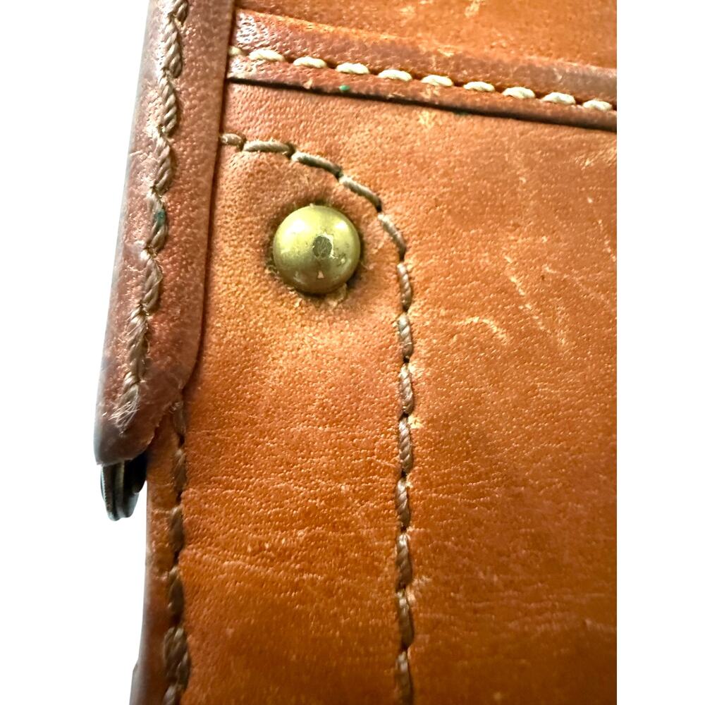 Vintage COACH Gigi Legacy Wallet Whiskey Brown Leather Turnlock Kisslock Frame - Picture 9 of 13